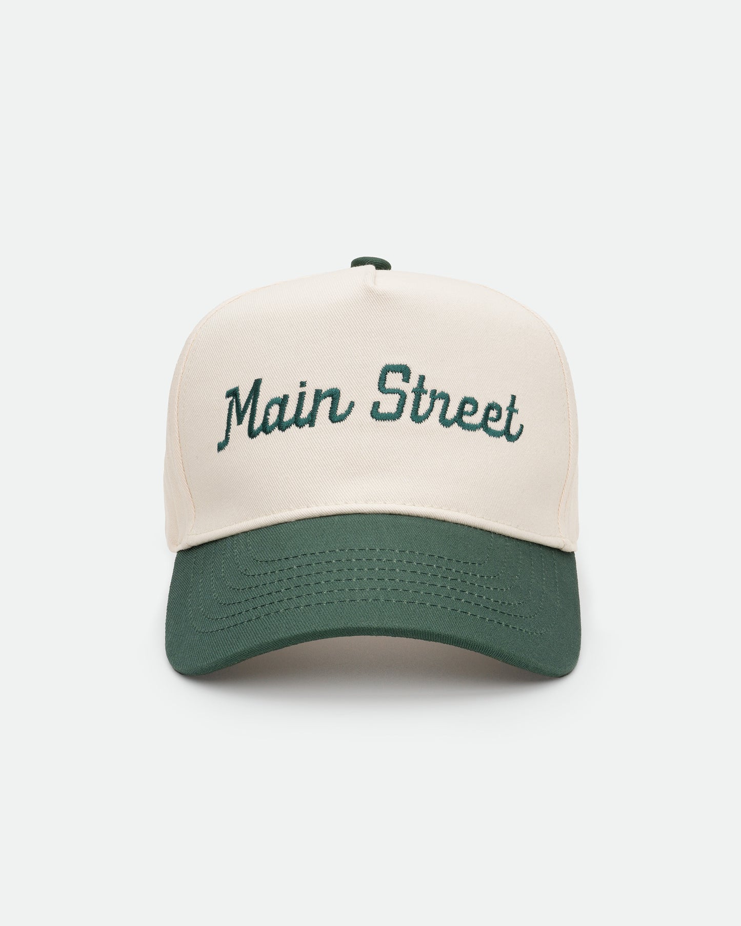 Logo Hat - Ivory & Forest Green