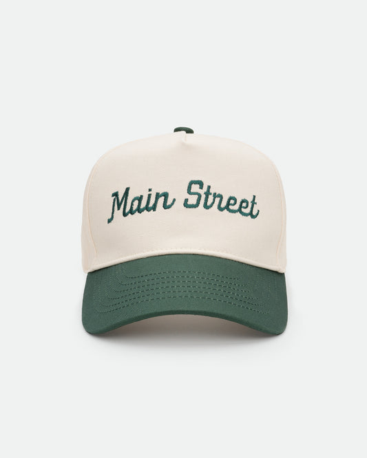 Logo Hat - Ivory & Forest Green